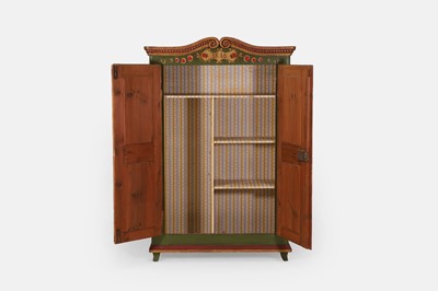 Lot 145 - A painted armoire