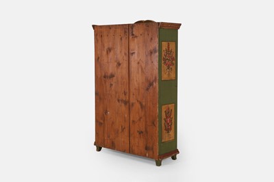 Lot 145 - A painted armoire