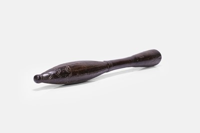 Lot 331 - A carved exercise club