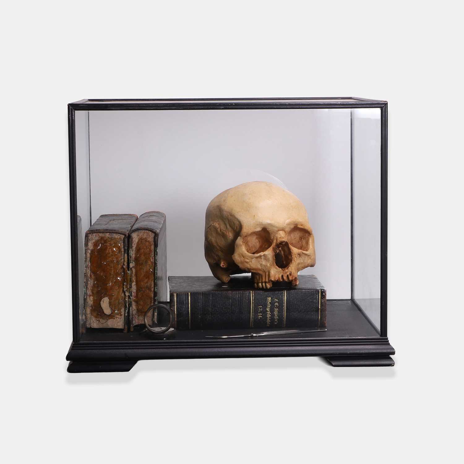 Lot 113 - A memento mori diorama