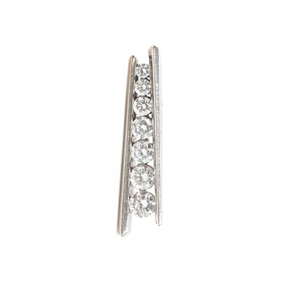 Lot 121 - A diamond slider pendant