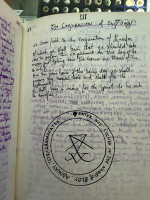Lot 14 - A witches' coven or cult grimoire manuscript book