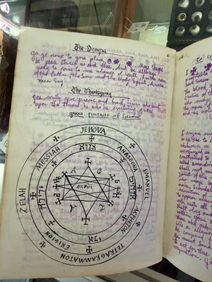Lot 14 - A witches' coven or cult grimoire manuscript book