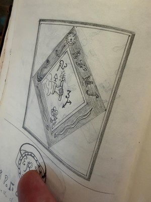 Lot 14 - A witches' coven or cult grimoire manuscript book