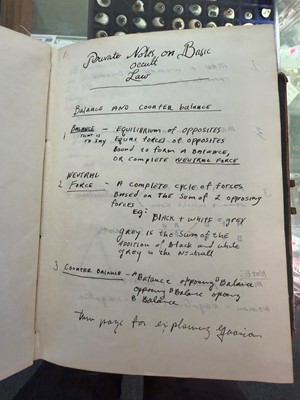 Lot 14 - A witches' coven or cult grimoire manuscript book