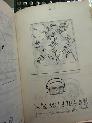 Lot 14 - A witches' coven or cult grimoire manuscript book