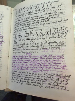 Lot 14 - A witches' coven or cult grimoire manuscript book