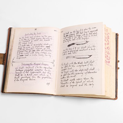 Lot 14 - A witches' coven or cult grimoire manuscript book