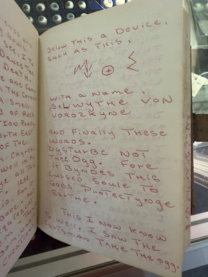 Lot 14 - A witches' coven or cult grimoire manuscript book