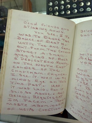 Lot 14 - A witches' coven or cult grimoire manuscript book