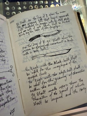 Lot 14 - A witches' coven or cult grimoire manuscript book
