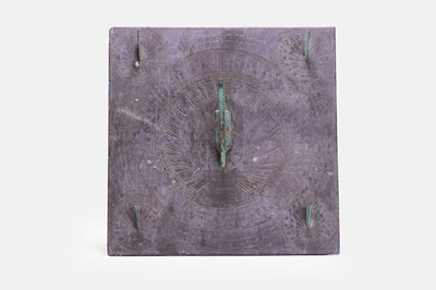 Lot 688 - A Victorian slate sundial by Richard Melvin, London