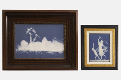 Lot 469 - Two Limoges pâte-sur-pâte plaques