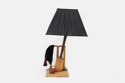 Lot 446 - A novelty cricket lamp