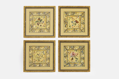 Lot 364 - A set of four gouache studies
