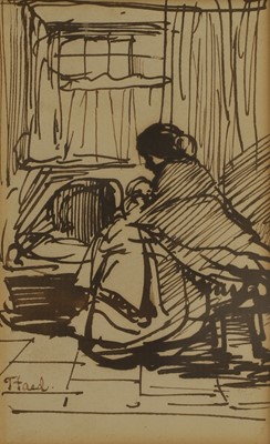 Lot 99 - Thomas Faed RA HRSA (British, 1826-1900)