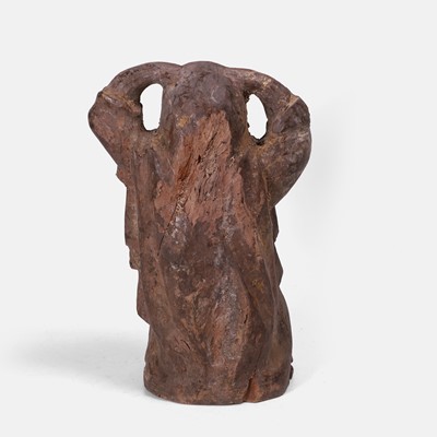 Lot 18 - A spooky carved wooden ghost sculpture