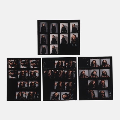 Lot 341 - Four Kate Moss original photographic contact sheets