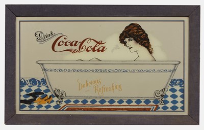 Lot 167 - A Coca-Cola picture mirror