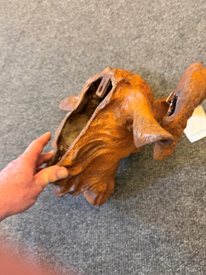 Lot 22 - A large cast iron ram's head