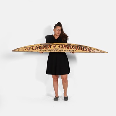 Lot 165 - A large 'Cabinet of Curiosities' sign
