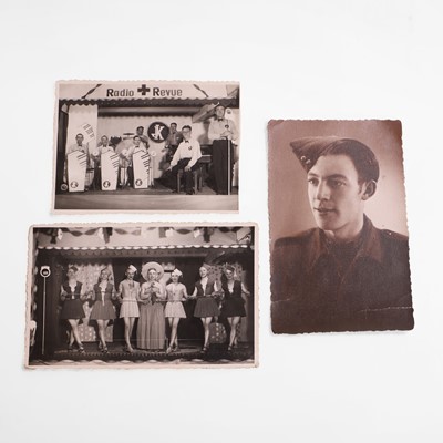 Lot 268 - A collection of twenty-eight Second World War Stalag 11-A prisoner-of-war camp photographs
