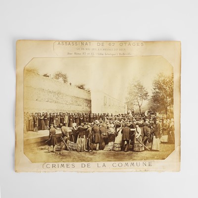 Lot 244 - A 'Crimes de la Commune' photomontage photograph