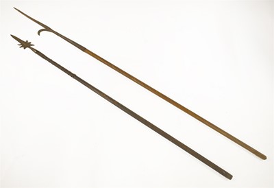 Lot 381 - Two halberds