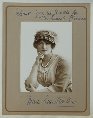 Lot 77 - Autograph Album of Marie Studholme (English actress and singer): Her signed photograph