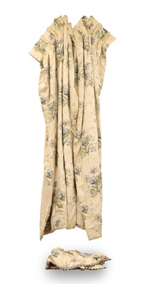 Lot 412 - A large pair of curtains