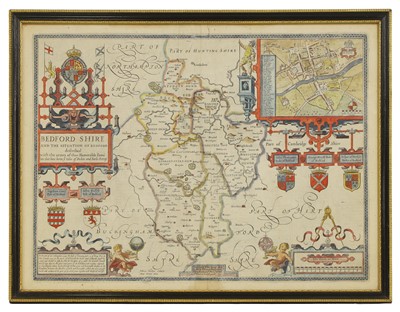 Lot 18 - Speed, J: Bedford Shire and the situation of Bedford described.