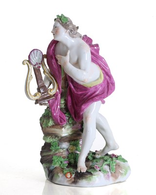 Lot 144 - A Derby porcelain figure of Orpheus