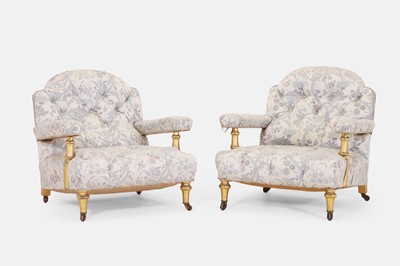Lot 396 - A pair of armchairs