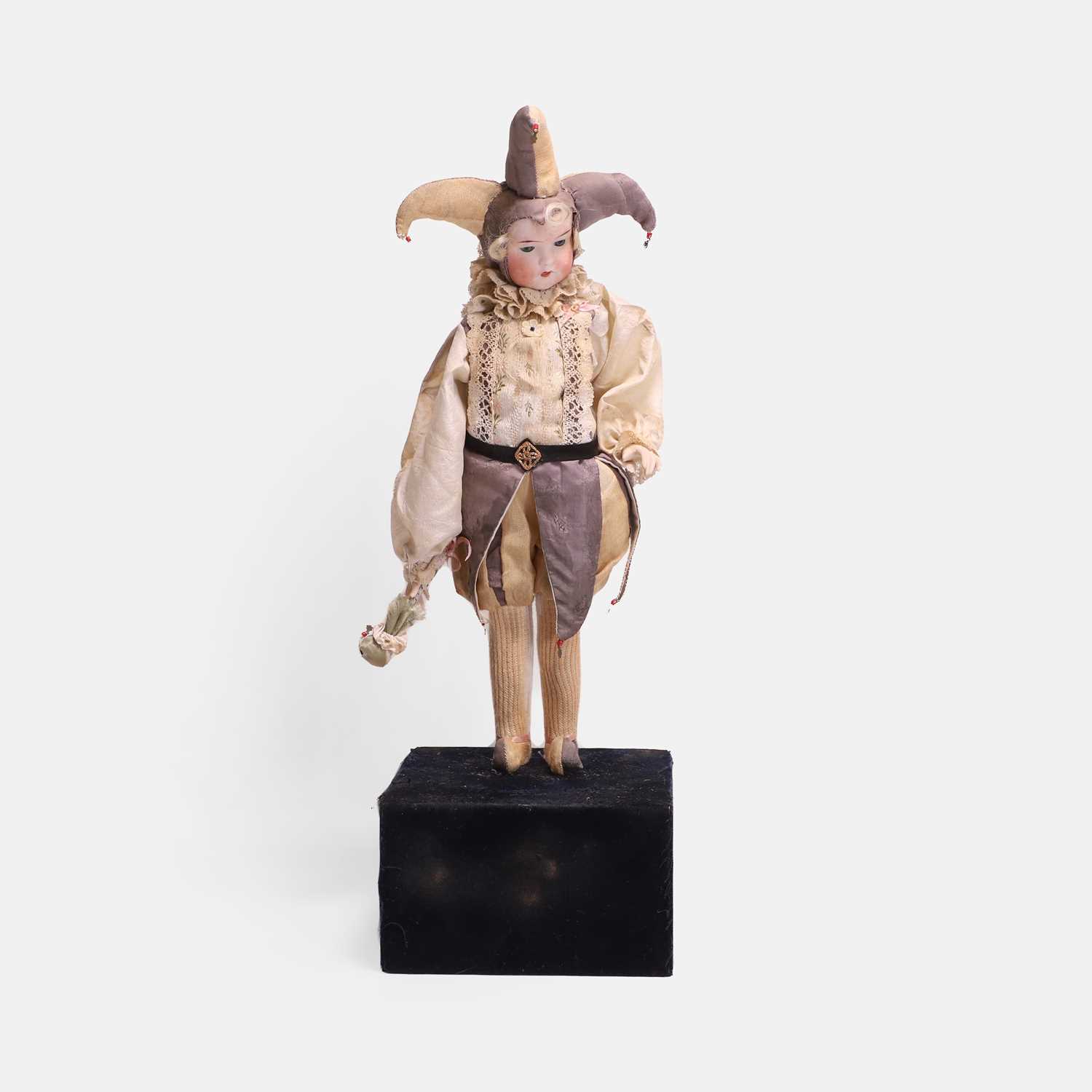 Lot 159 - A French bisque head automaton figure