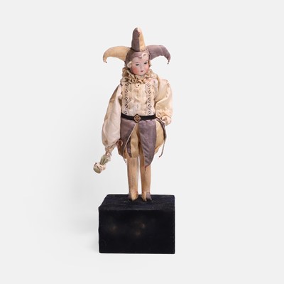Lot 159 - A French bisque head automaton figure