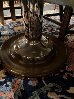 Lot 160 - A mahogany and nickel 'Oval Yacht Table' by Soane