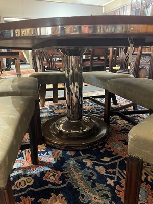 Lot 160 - A mahogany and nickel 'Oval Yacht Table' by Soane