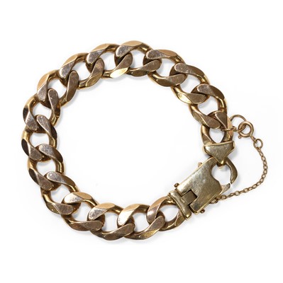 Lot 344 - A 9ct gold curb bracelet