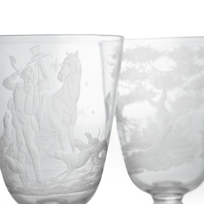 Lot 34 - A pair of Victorian goblets by John Peel