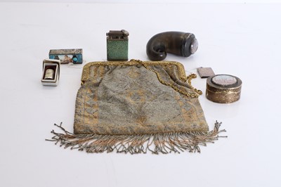 Lot 312 - A Scottish horn and agate snuff mull