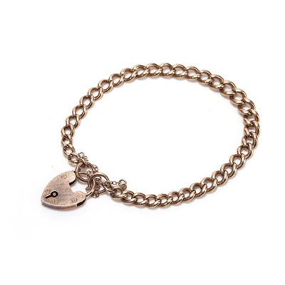 Lot 349 - A 9ct gold bracelet