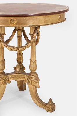 Lot 77 - A giltwood specimen occasional table