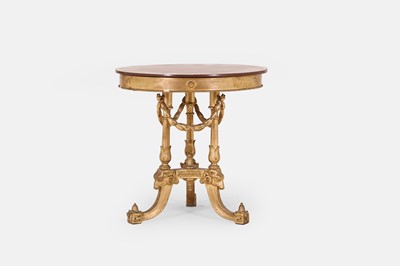 Lot 77 - A giltwood specimen occasional table