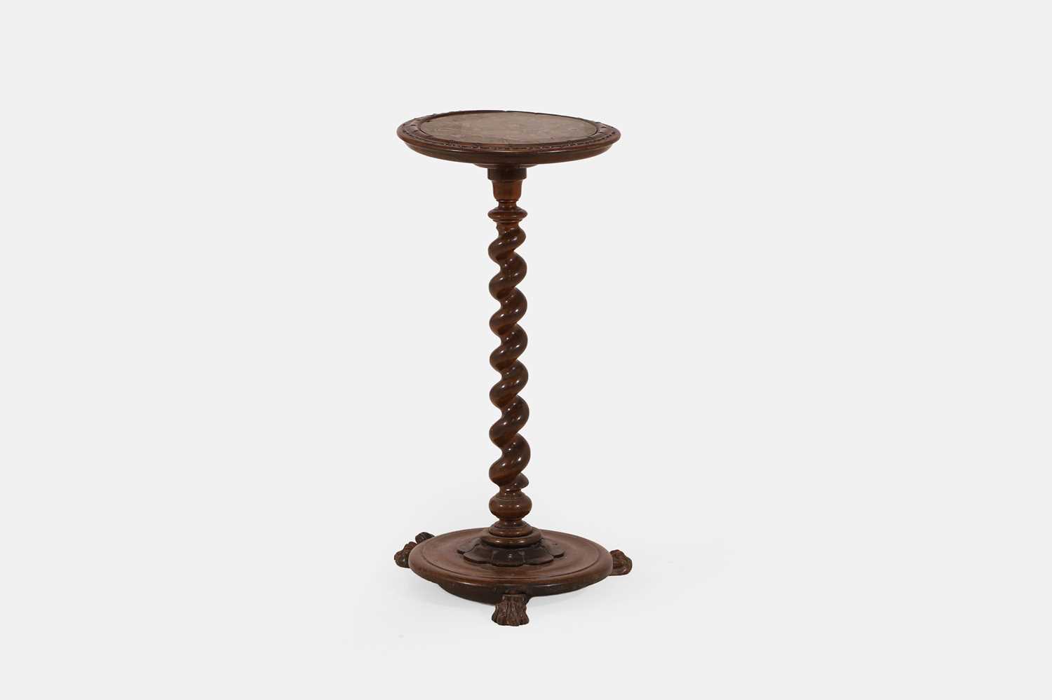 Lot 190 - A nodule marble-topped occasional table