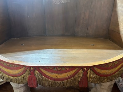 Lot 181 - A carved wooden settee