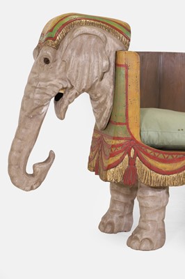 Lot 181 - A carved wooden settee