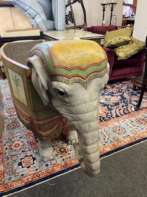 Lot 181 - A carved wooden settee
