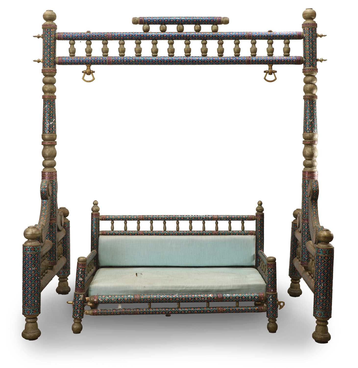 Lot 506 - An Anglo-Indian low bench