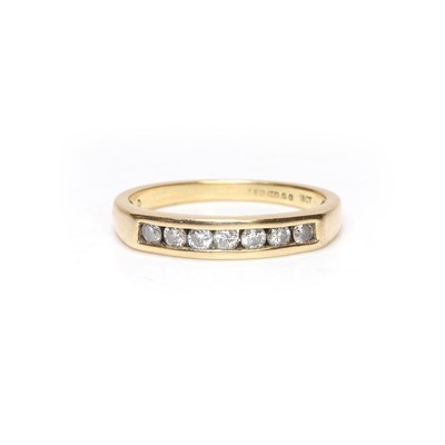 Lot 173 - A diamond half eternity ring