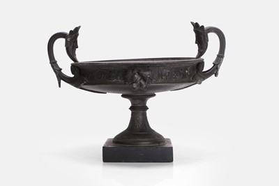 Lot 278 - A cast metal tazza